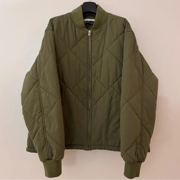 PALACE LONDON D Quilt Bomber Jacket Khaki Large - Picture 2 of 8